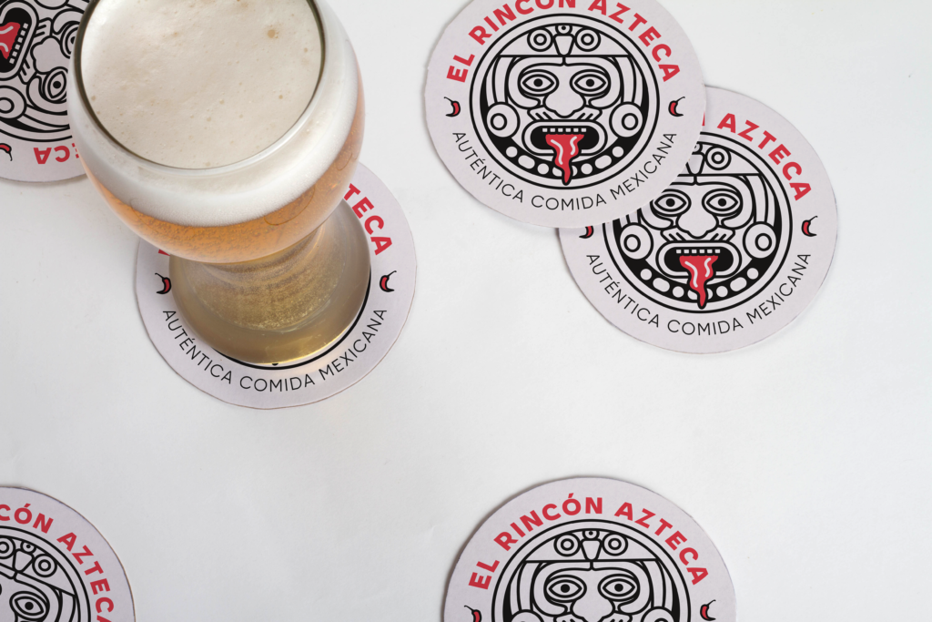 Rincon Azteca mockup posa vasos
