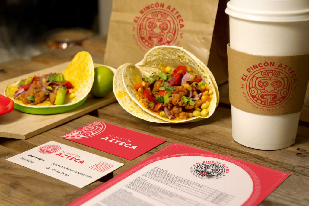 rincón azteca branding mockup
